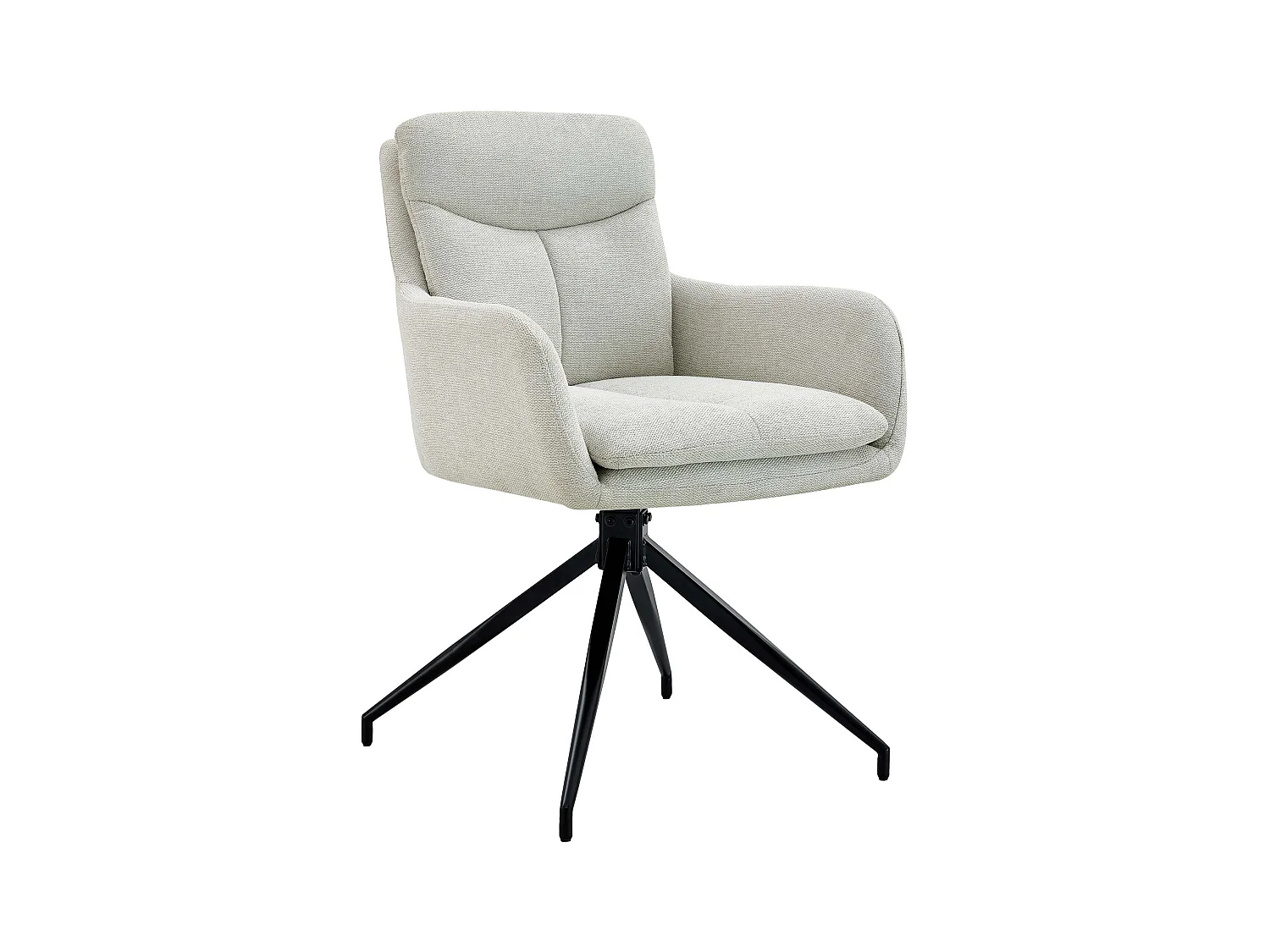 chaise salle à manger - Tissu - Crème - Somers
