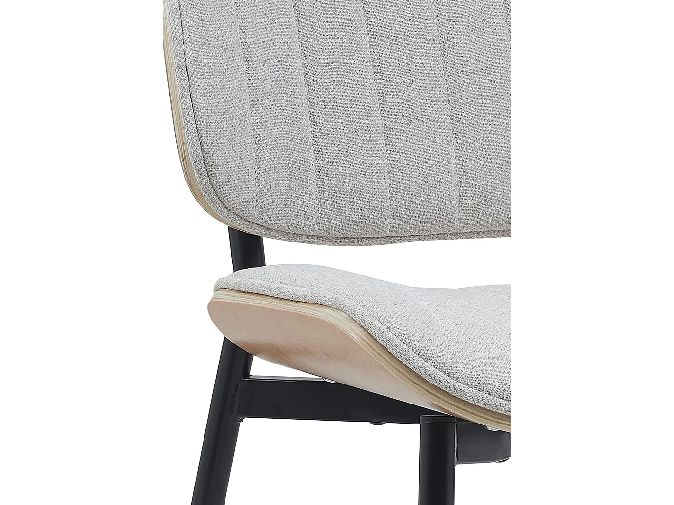 chaise salle à manger - Tissu - Nature / Crème - Tiffin