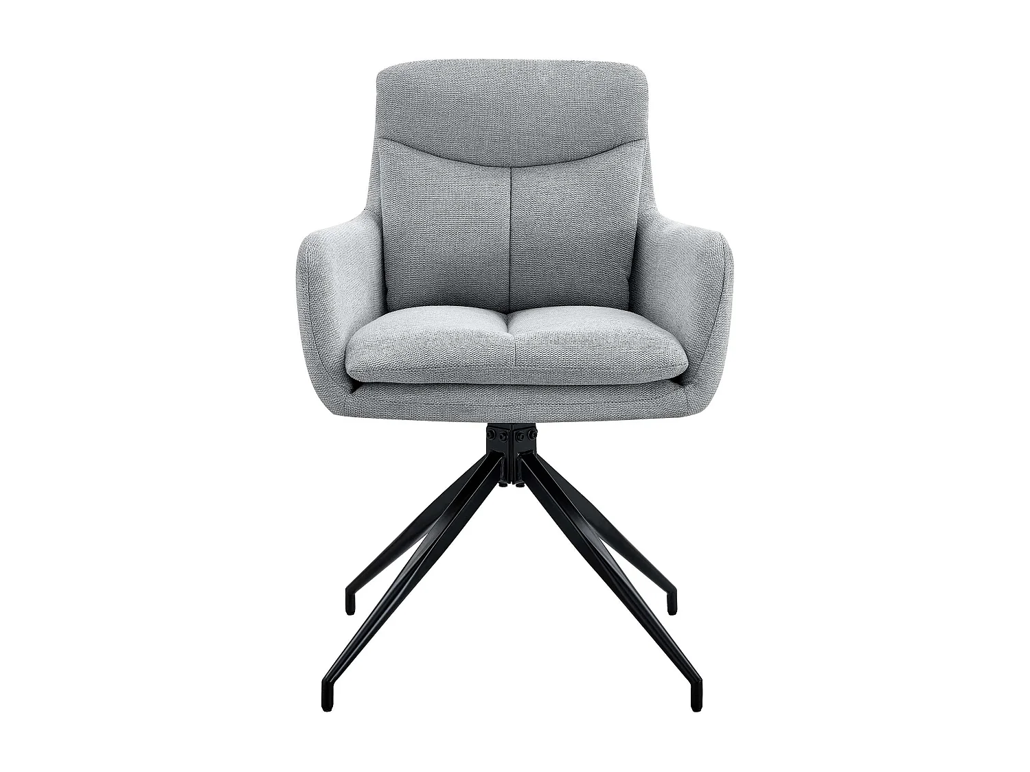 chaise salle à manger - Tissu - Gris clair - Somers