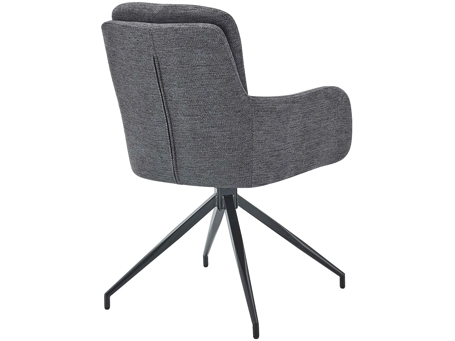 chaise salle à manger - Tissu - Gris foncé - Pickett