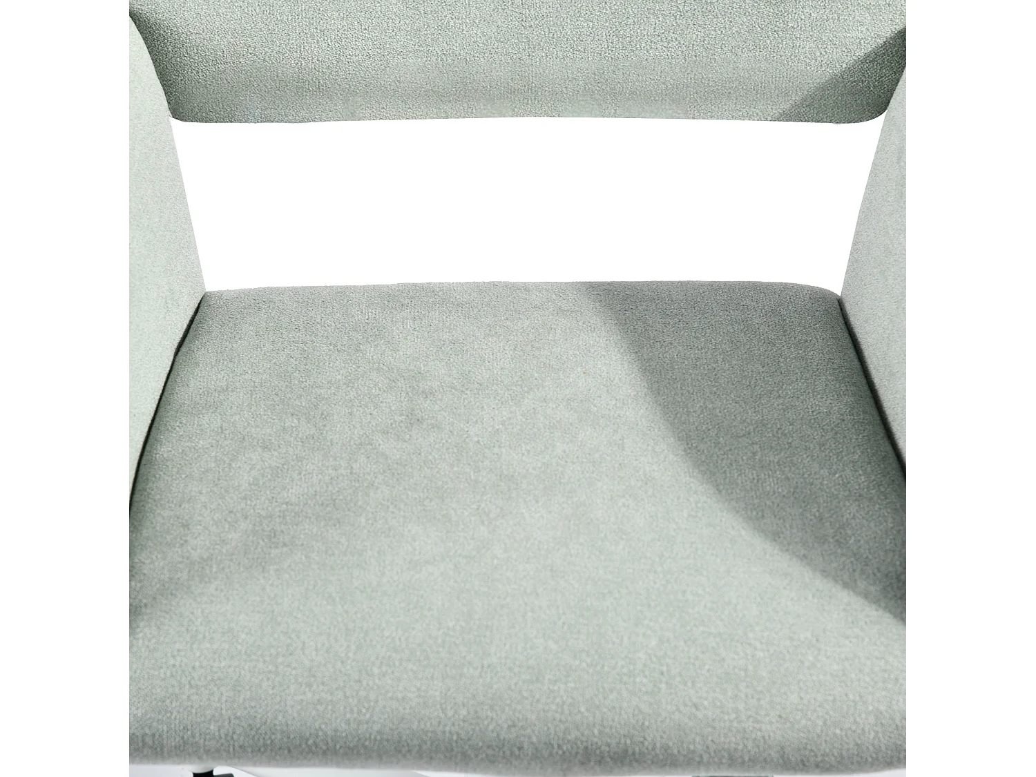 URBAN MEUBLE Chaise de bureau tissu vert pâle, réglable en hauteur, rotation à 360°