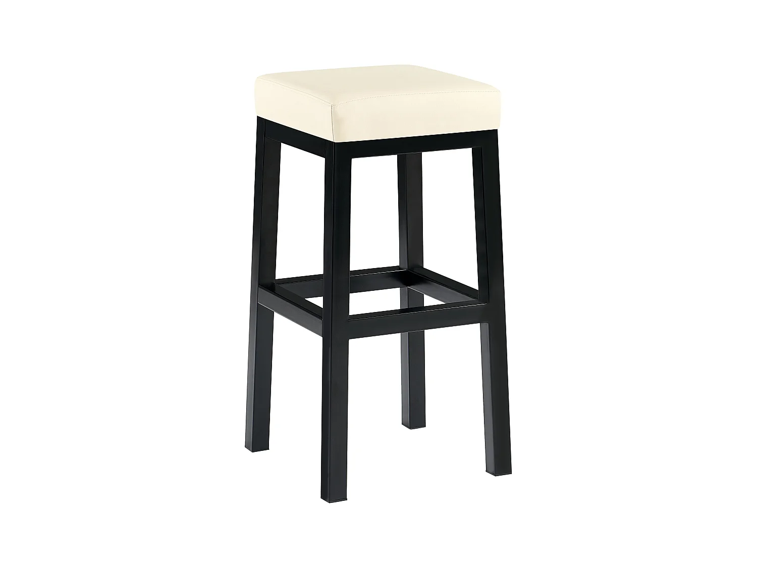 Tabouret de bar - Similicuir - Crème - Taylor B80
