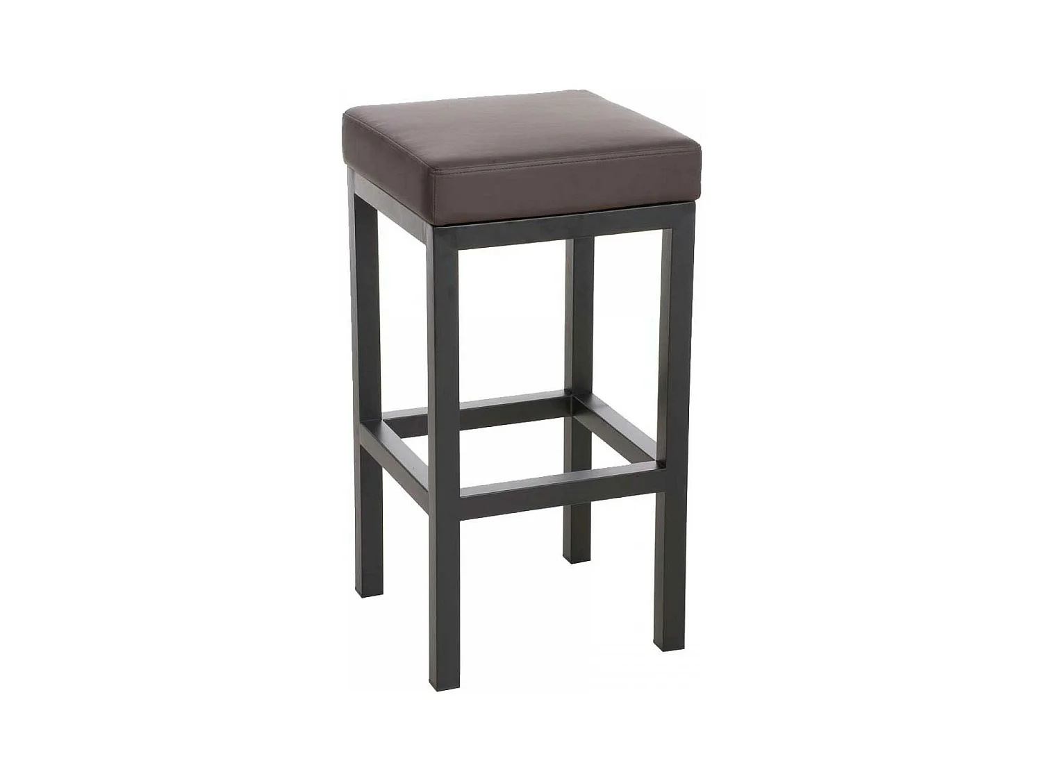 Tabouret de bar - Similicuir - Marron - Taylor B80