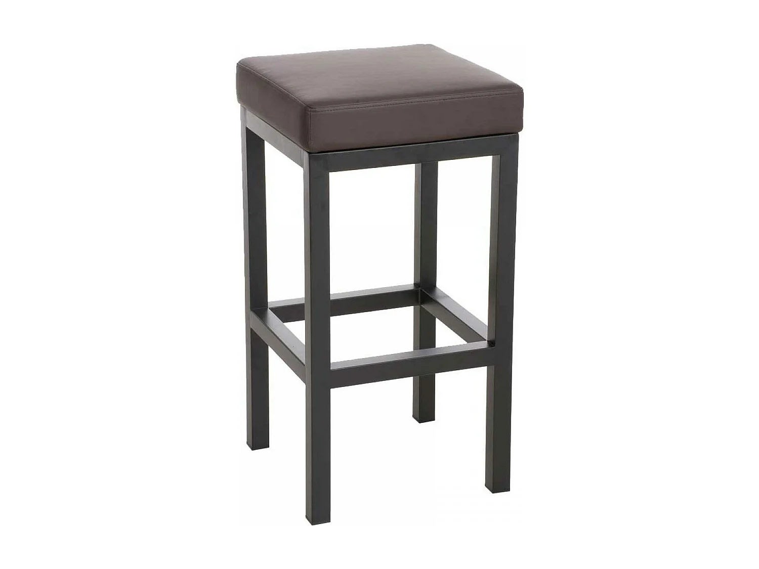 Tabouret de bar - Similicuir - Marron - Taylor B80