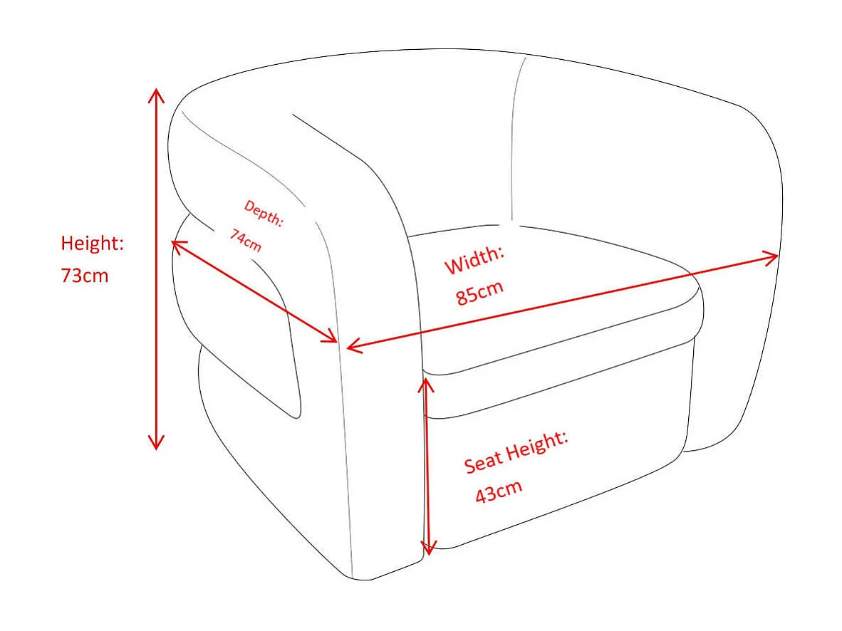 Fauteuil Bess - Amadeus
