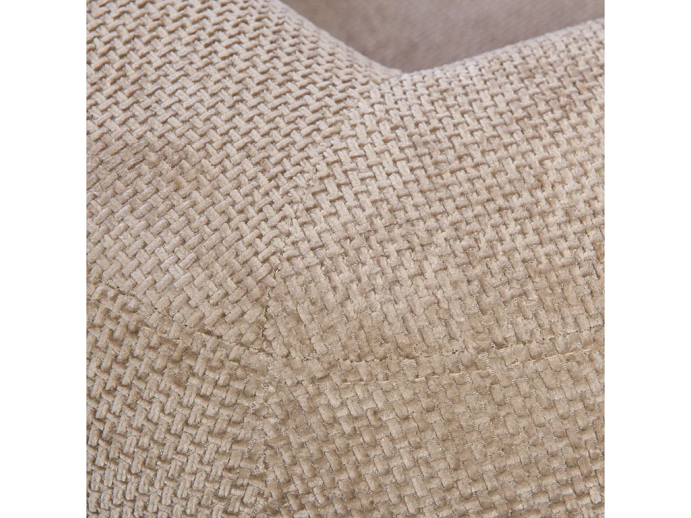 Fauteuil en tissu taupe Bess
