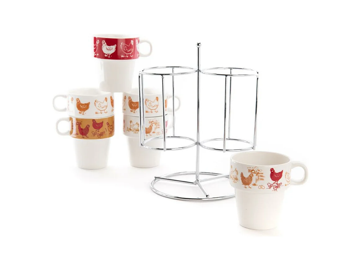 Coffret de 6 tasses expresso Maggie