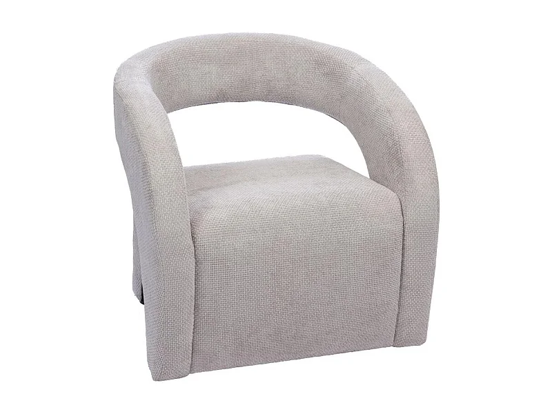 Fauteuil Barney gris clair
