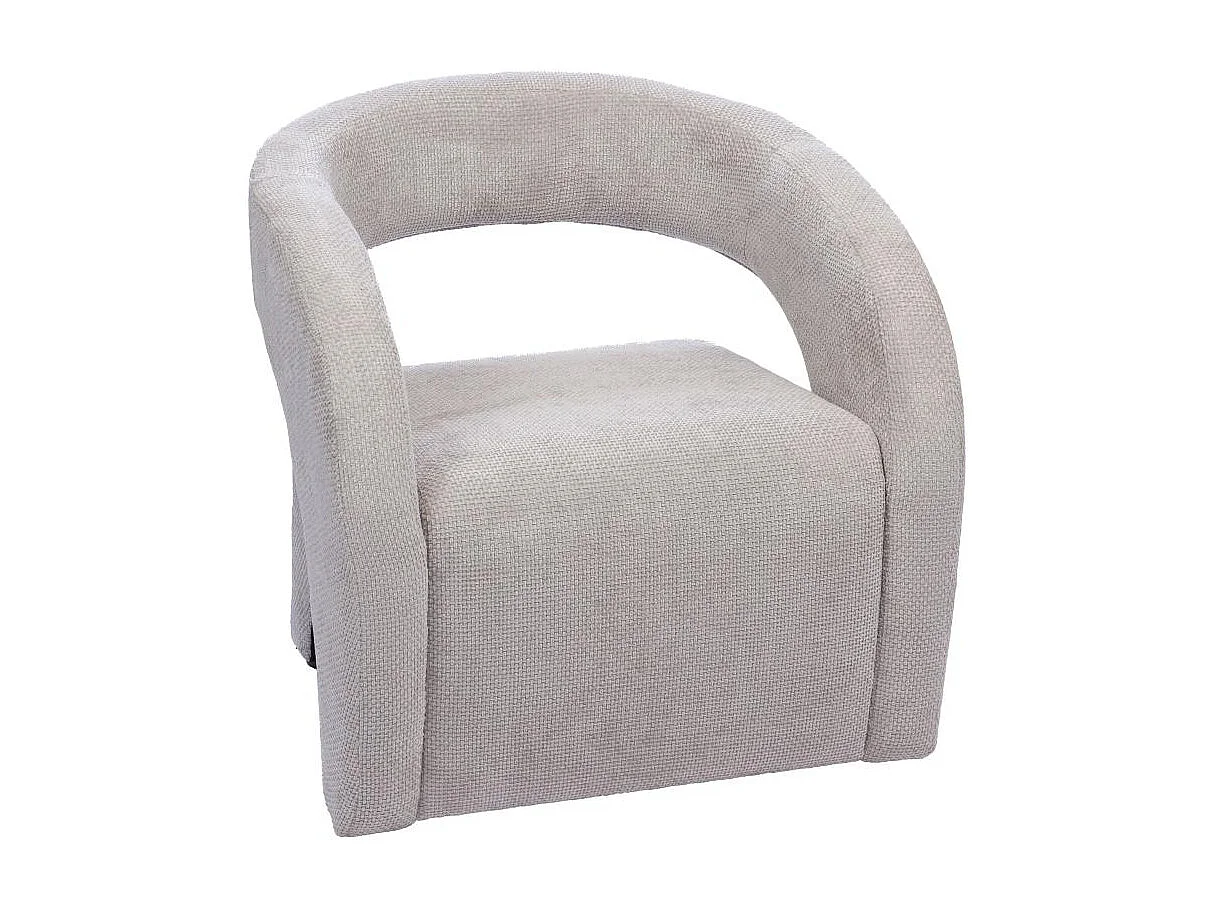 Fauteuil Barney gris clair