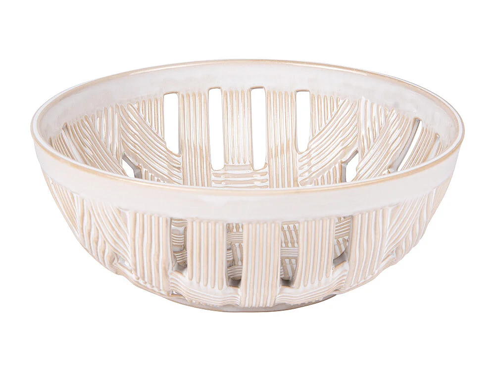 Corbeille Tressée beige 24 cm