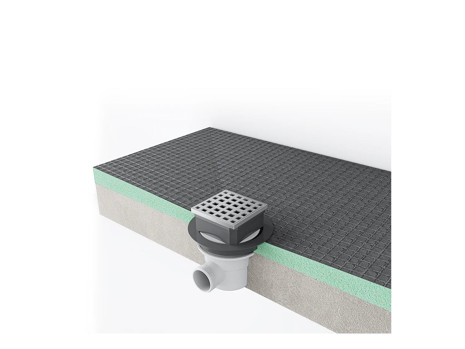 AICA Plato de ducha de xps con accesorios de desagüe,tablero de aislamiento impermeable,1400x800x40mm