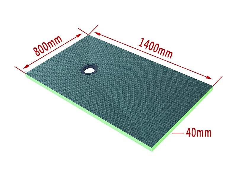 AICA Plato de ducha de xps,tablero de aislamiento impermeable,1400x800x40mm