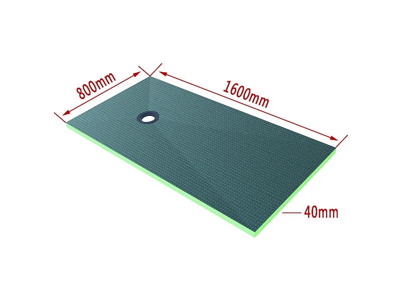 AICA Base de duche XPS,placa de isolamento à prova d'água,painel de construção,1600x800x40mm