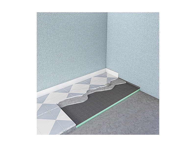 AICA Base de duche XPS com acessórios de drenagem,placa de isolamento à prova d'água,painel de construção,1400x900x40mm