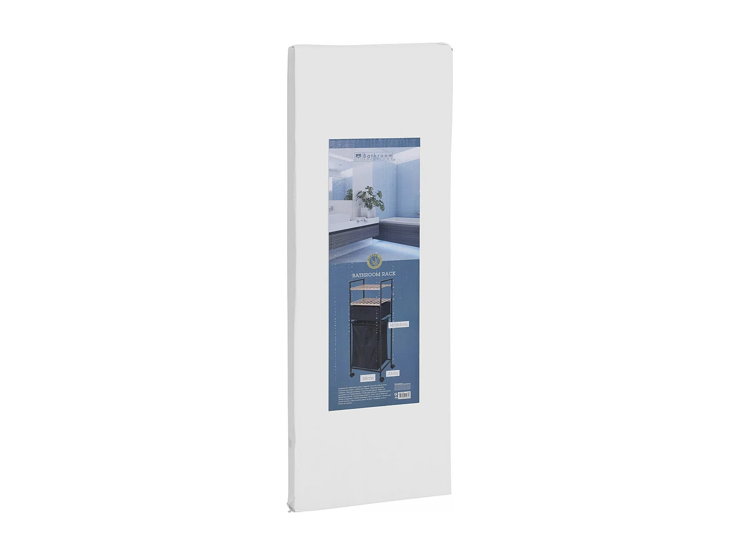 Well Home Porte-bagages avec 2 paniers + porte-bagages en polyester de 40 L, H.109 cm