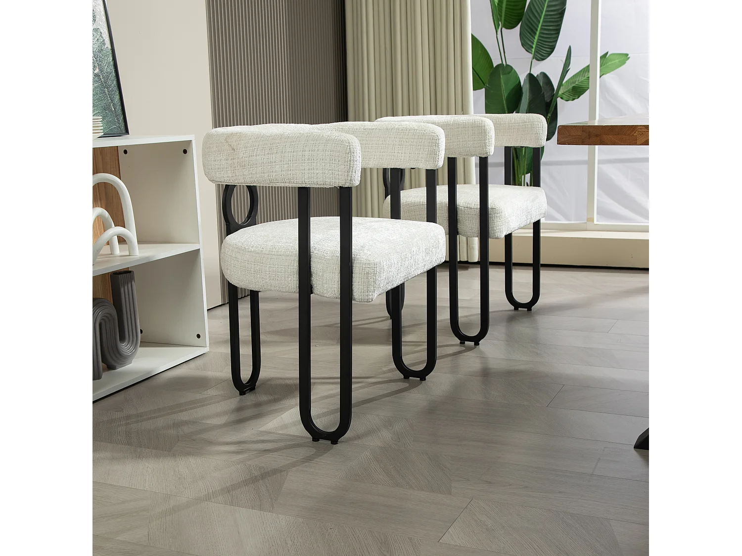 Ensemble De 2 Chaises De Salle à Manger En Velours, Chaises Avec Dossier Rond