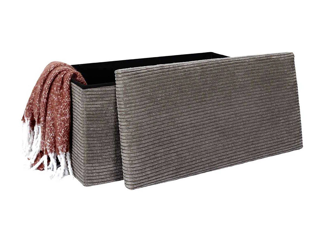 Coffre Banc Pliable Cotele Scott Taupe Gri