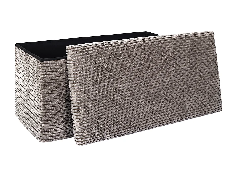 Coffre Banc Pliable Cotele Scott Taupe Gris