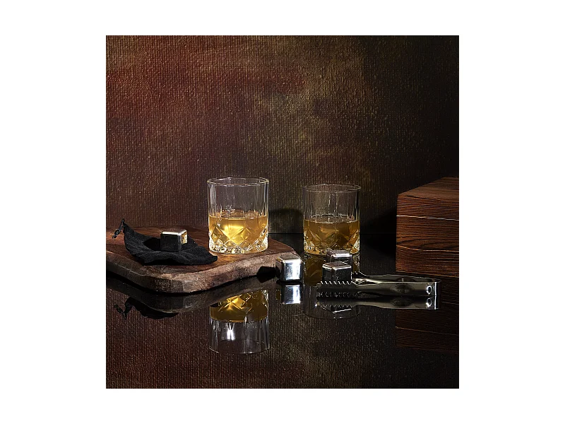 Coffret Whisky Gentleman 10 Pcs Marron