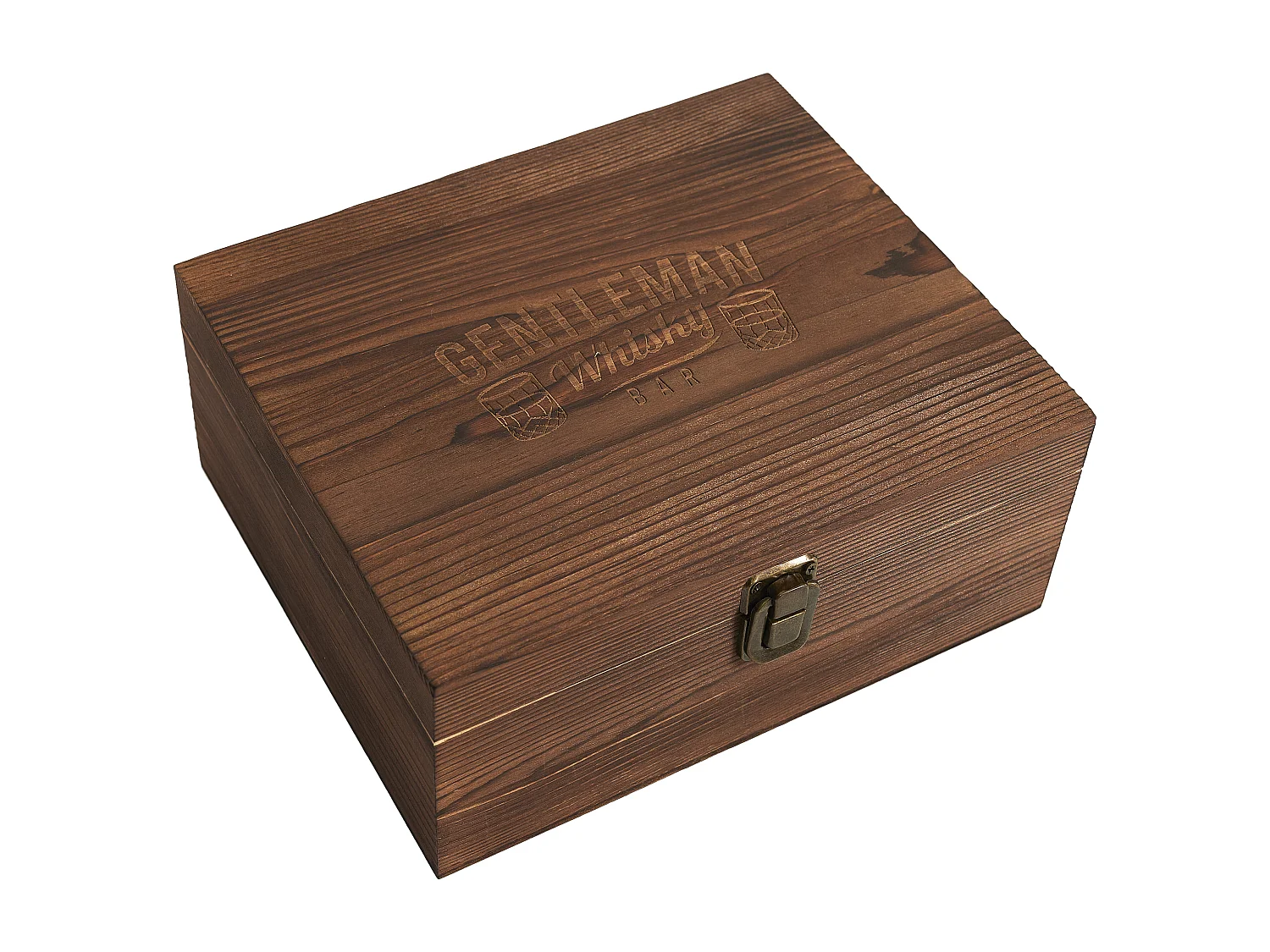 Coffret Whisky Gentleman 10 Pcs Marron