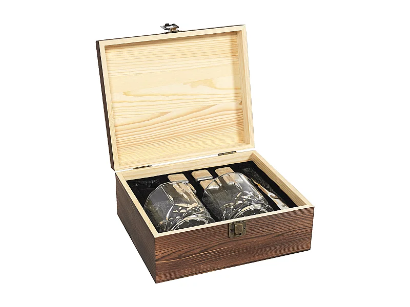 Coffret Whisky Gentleman 10 Pcs Marron