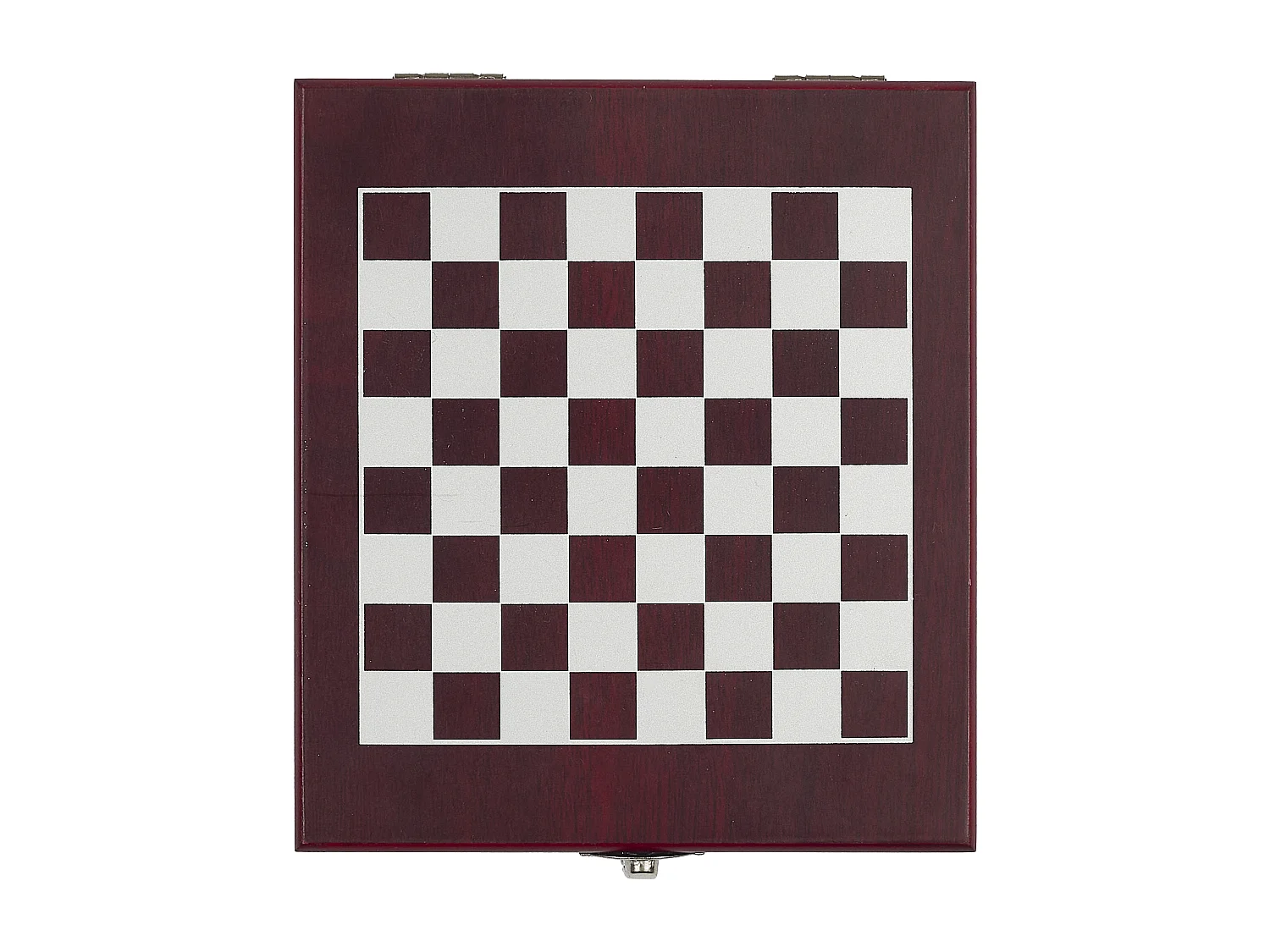 Coffret Vin 4 Pieces Avec Echiquier Marron