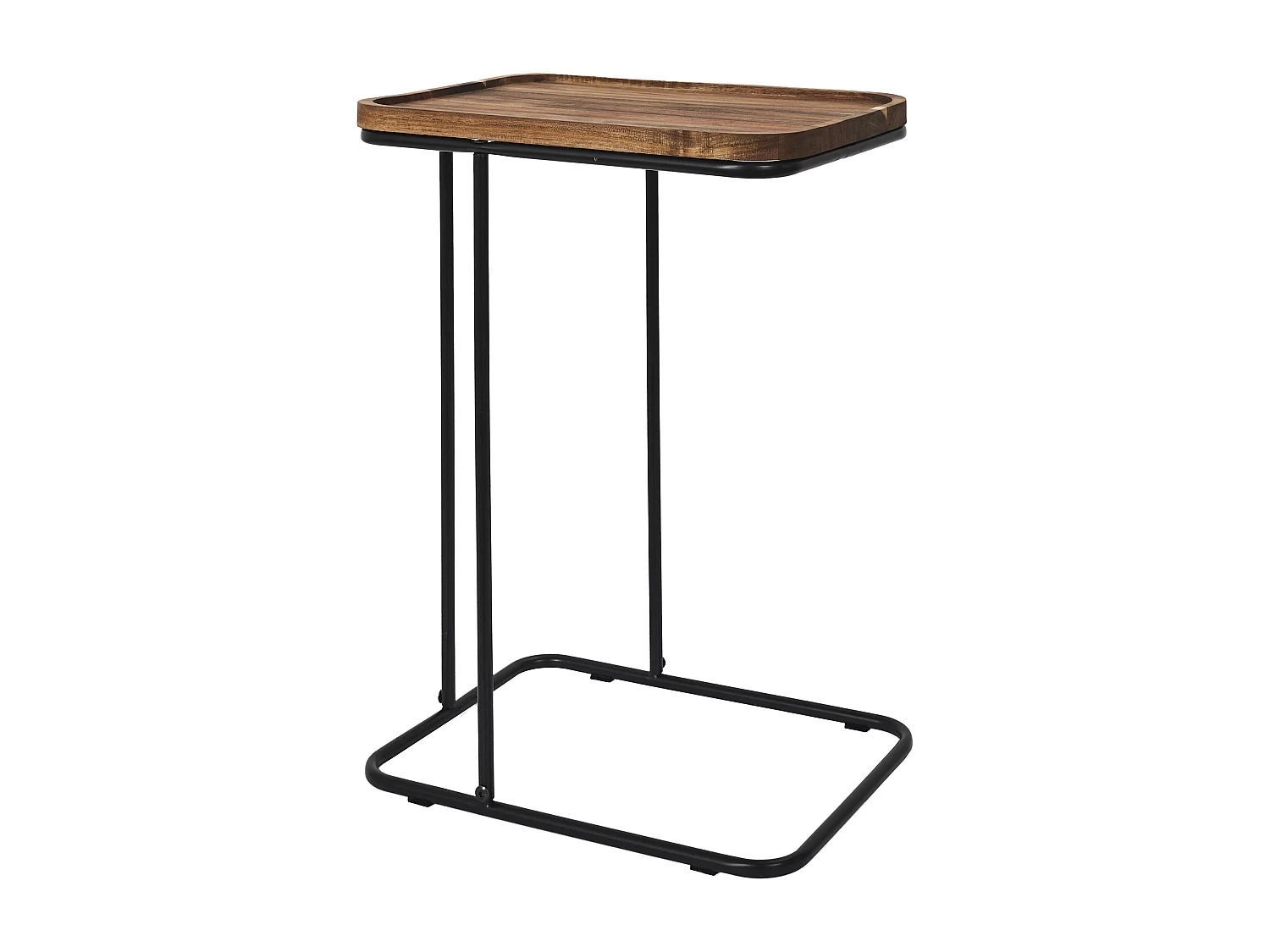 Table d'Appoint Bout de Canapé en Bois "Acacia" 55cm Marron