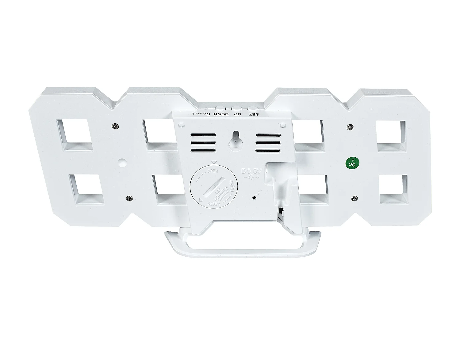 Reveil Numerique Led Blanche 3d Blanc