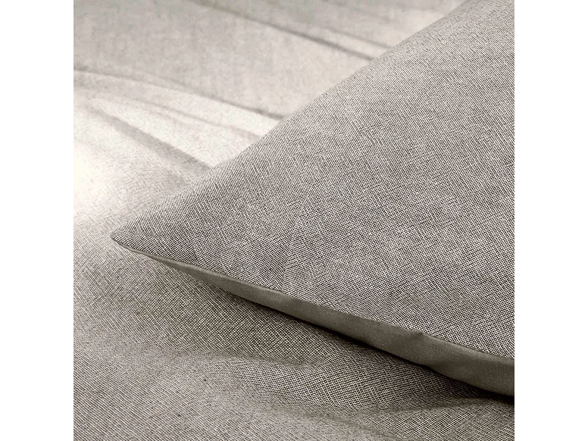 Parure de Lit 3 Pièces "Meline" 260x240cm Anthracite