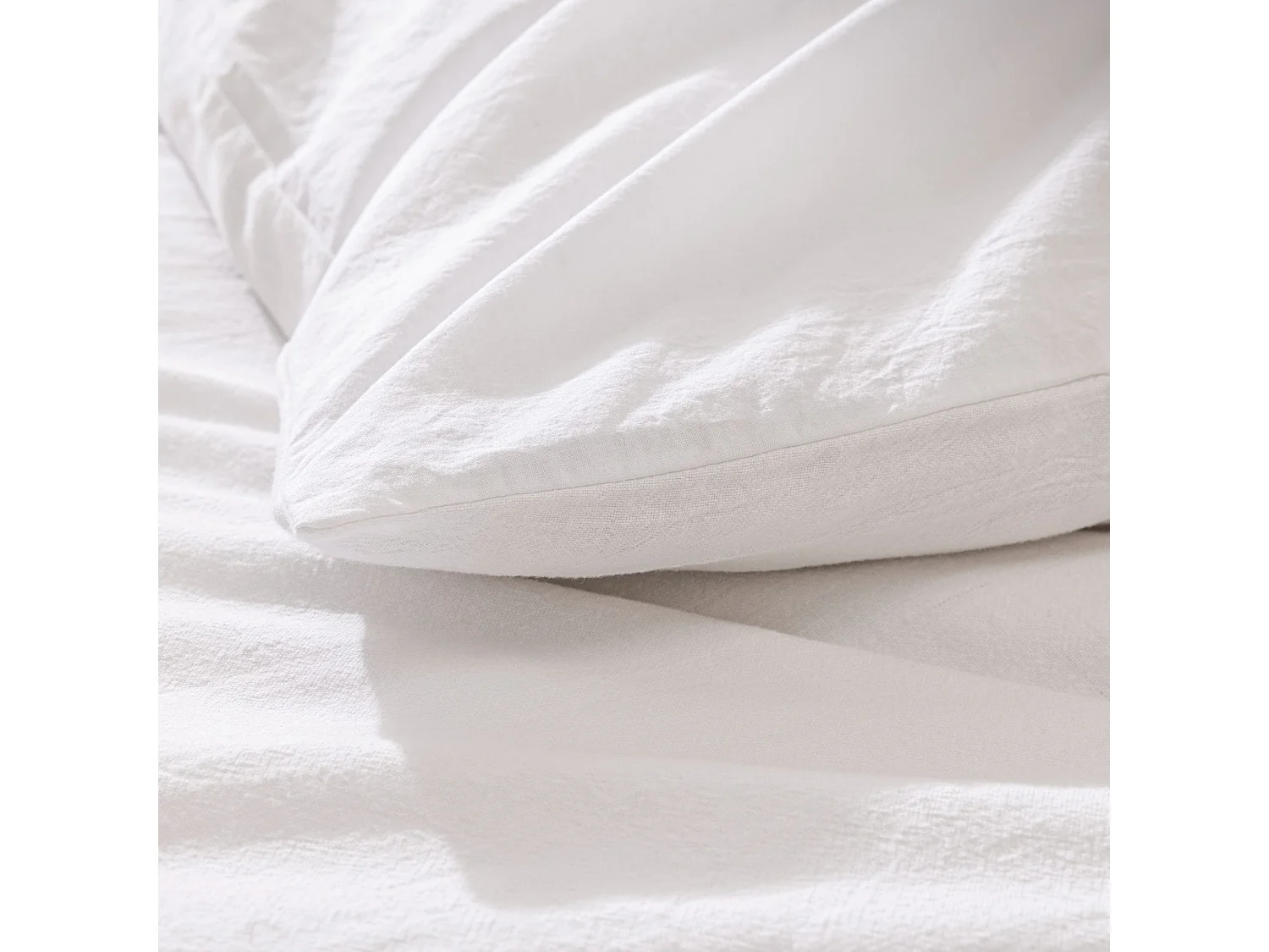 Parure de Lit 3 Pièces "Meline" 240x220cm Blanc