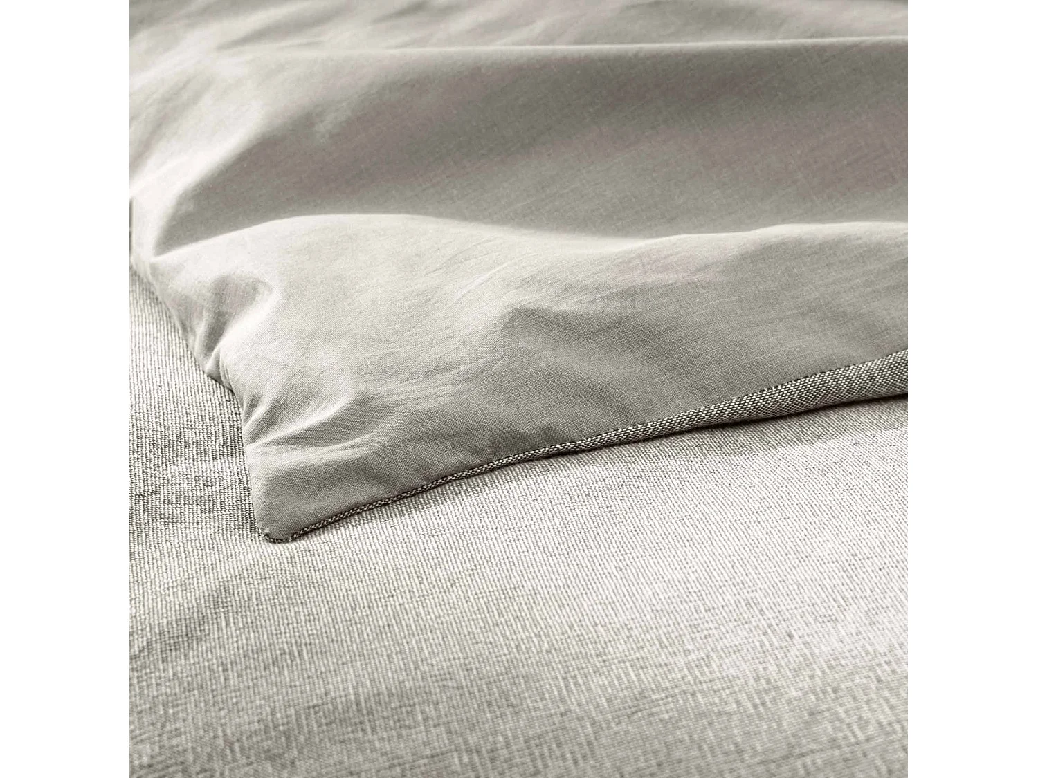 Parure de Lit 3 Pièces "Meline" 240x220cm Anthracite