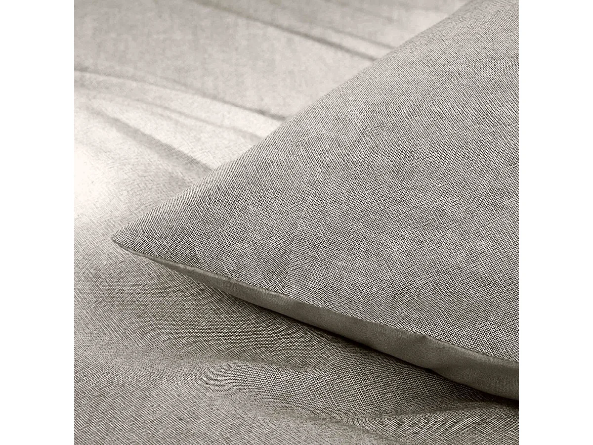 Parure de Lit 3 Pièces "Meline" 240x220cm Anthracite