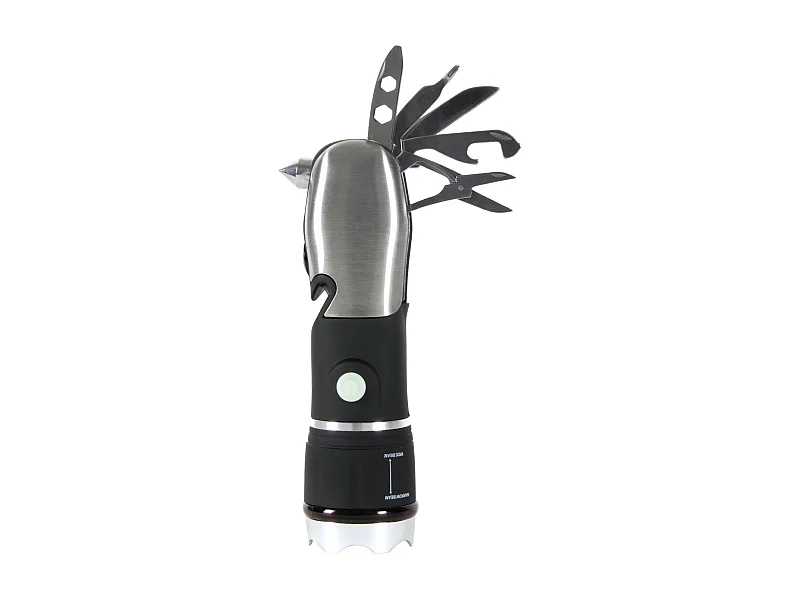 Lampe Torche Multifonction 8en1 Noir