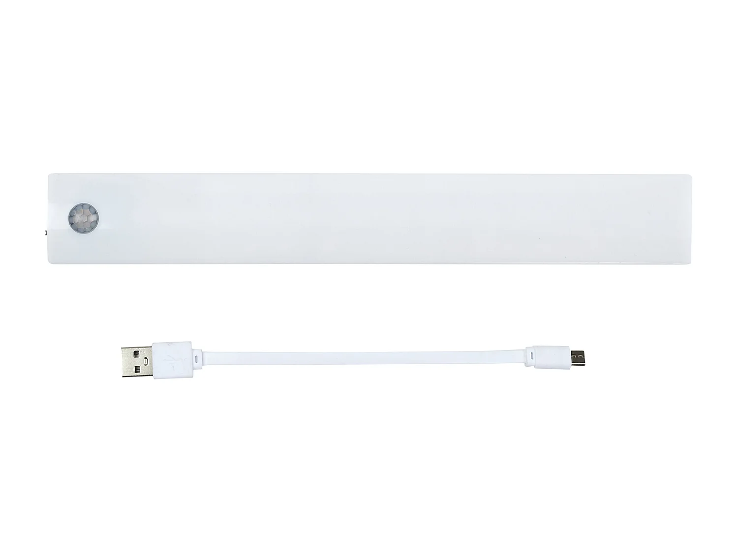 Detecteur Led Mouvement Reglette Rechargeable Blanc