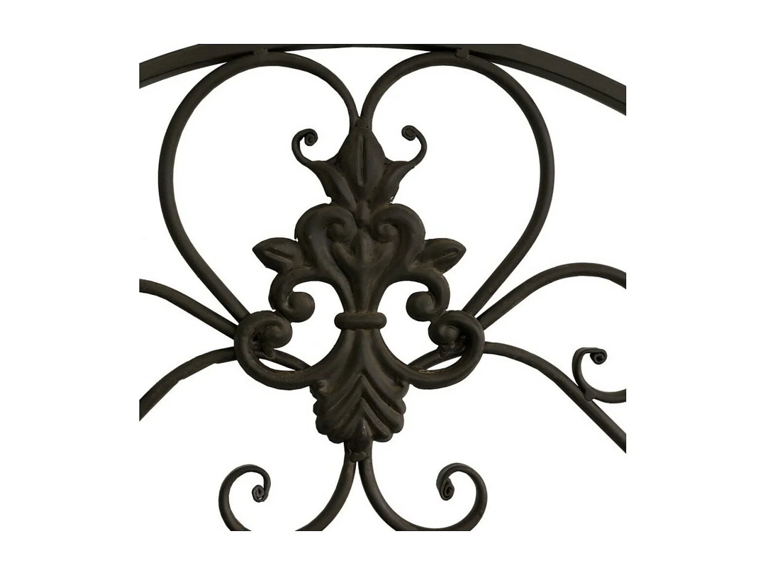 Porte manteaux étagère en métal marron 51 x 38 x 18.5 cm