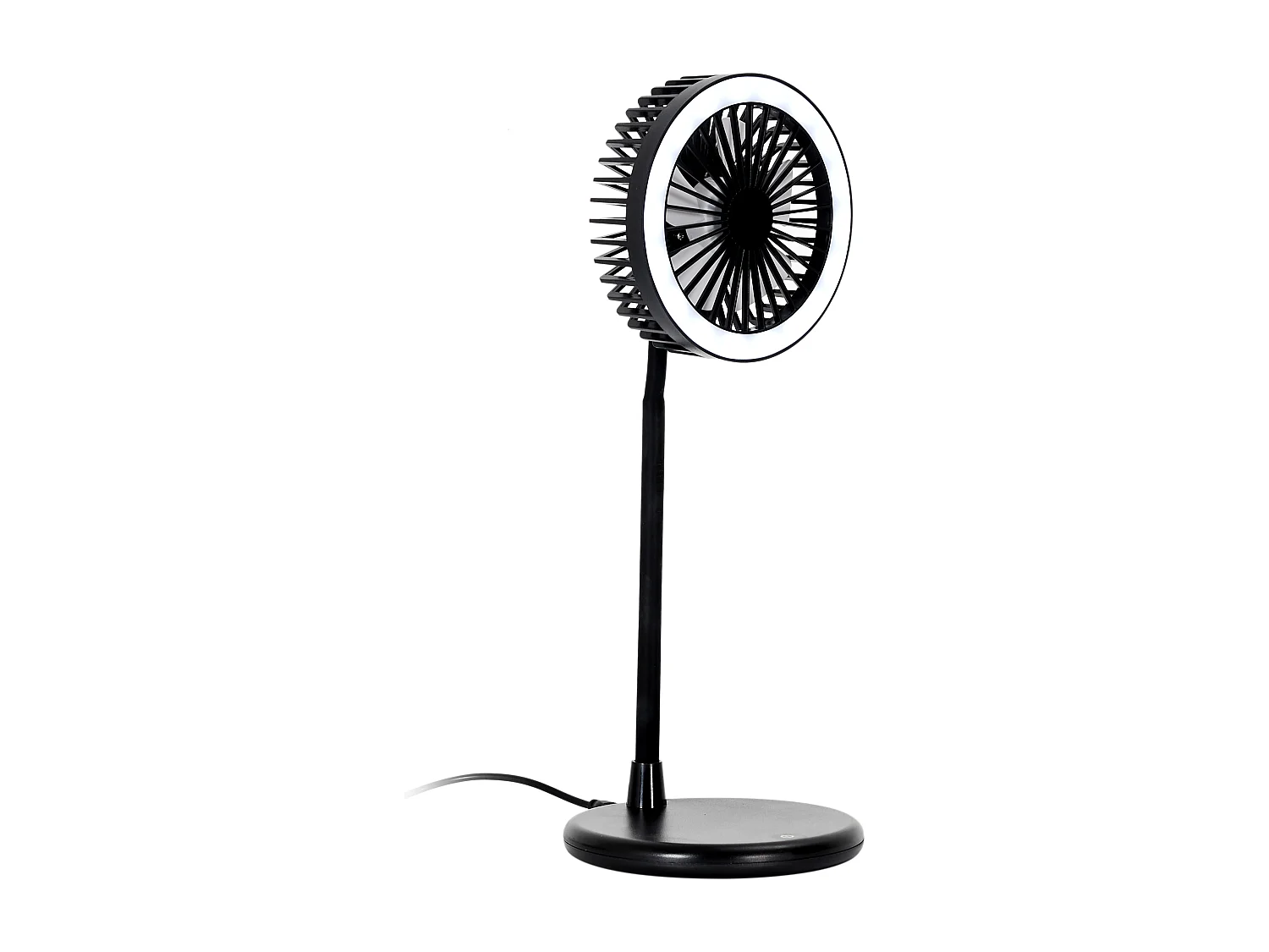 Ventilateur Lampe Led Noir
