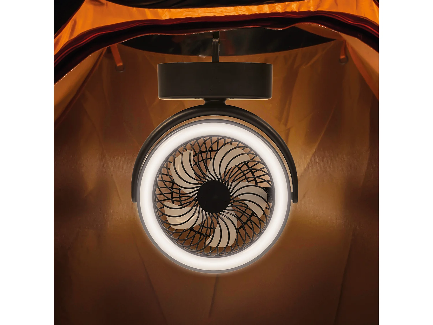 Ventilateur Lampe Led Noir