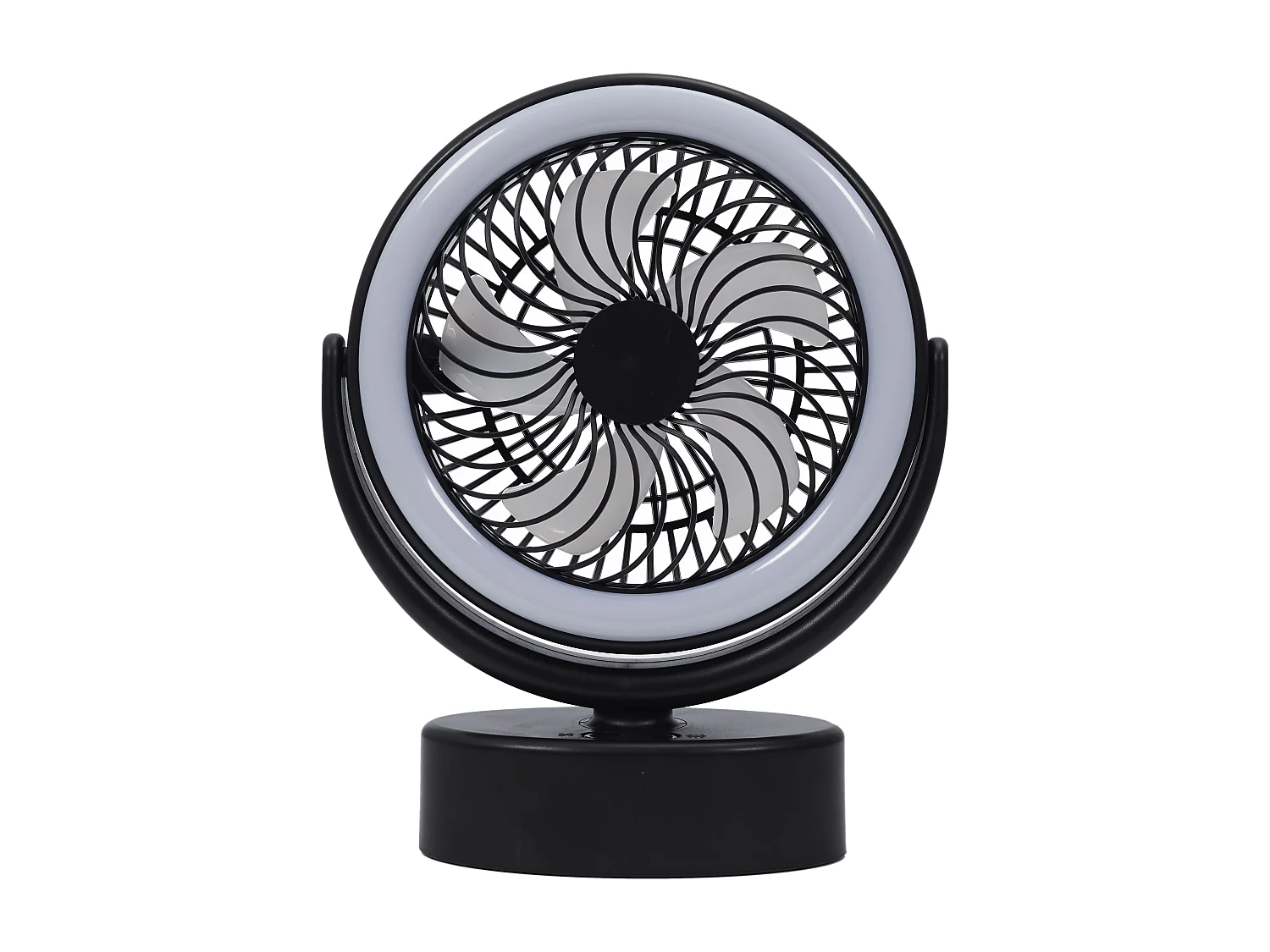 Ventilateur Lampe Led Noir
