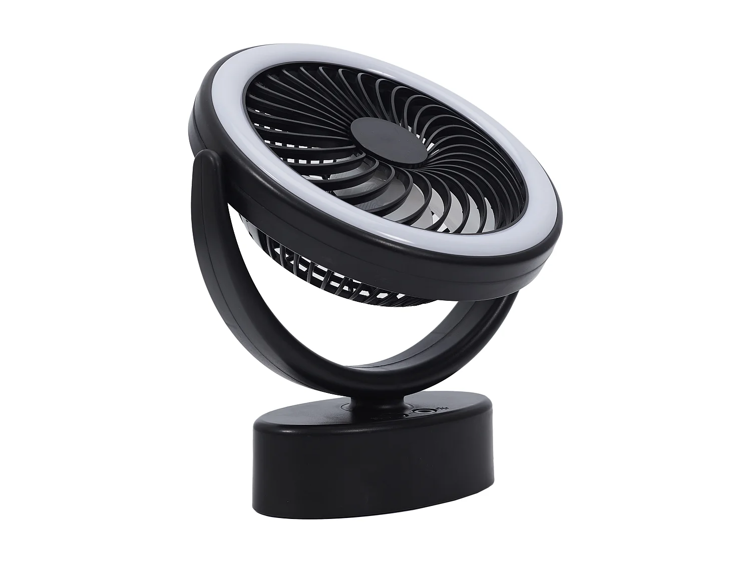 Ventilateur Lampe Led Noir