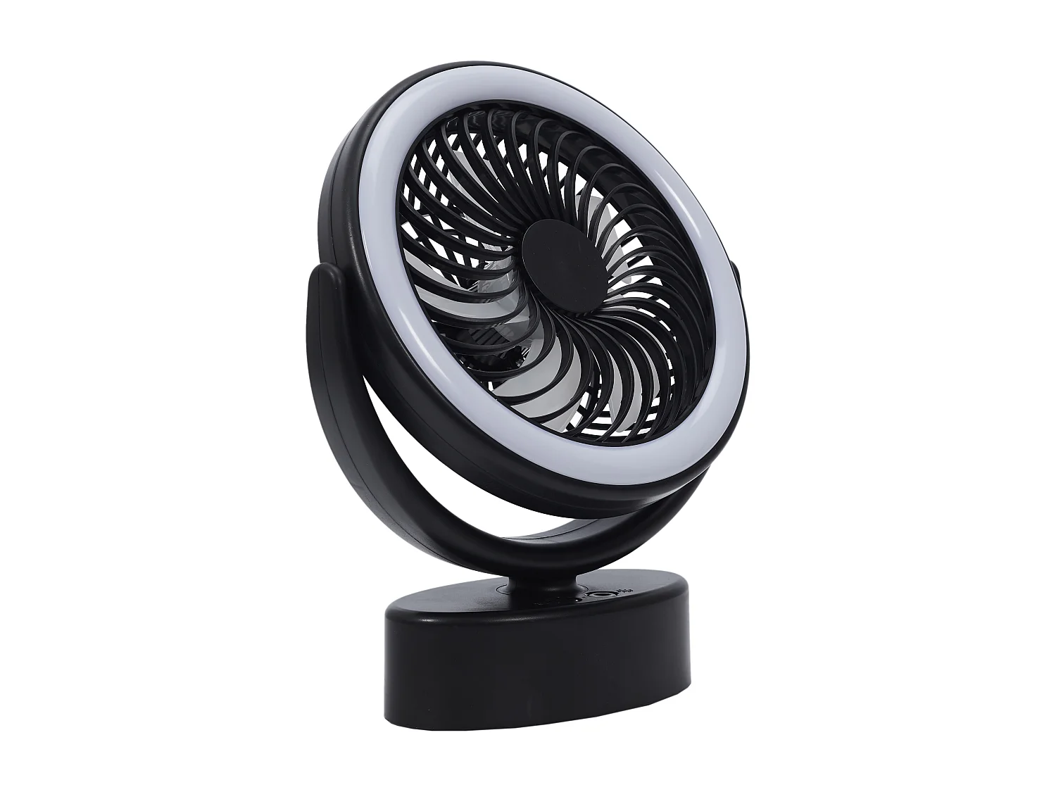 Ventilateur Lampe Led Noir