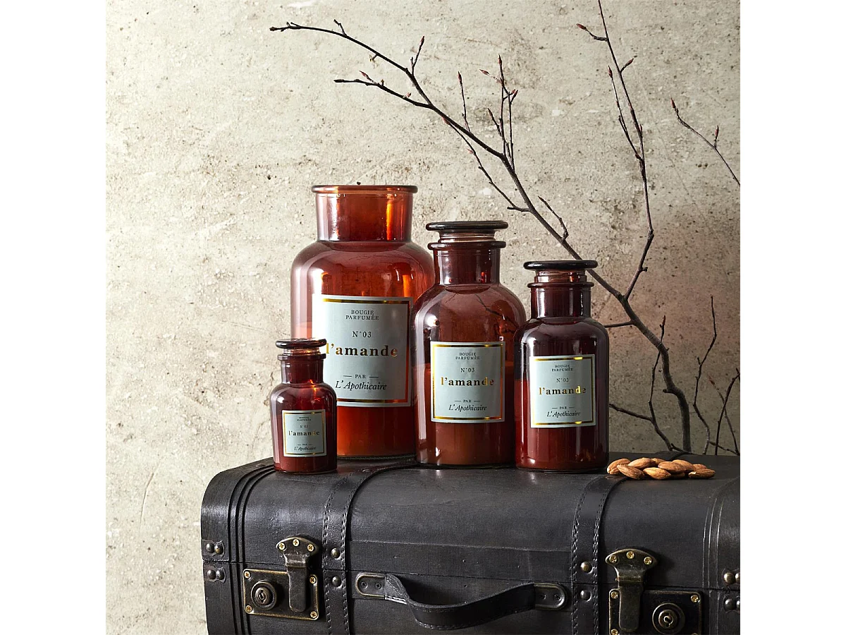 Bougie Parfumee H25.5cm Vert