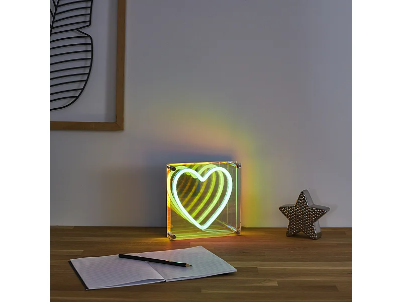 Lampe Acrylique Led  Perspective Blanc