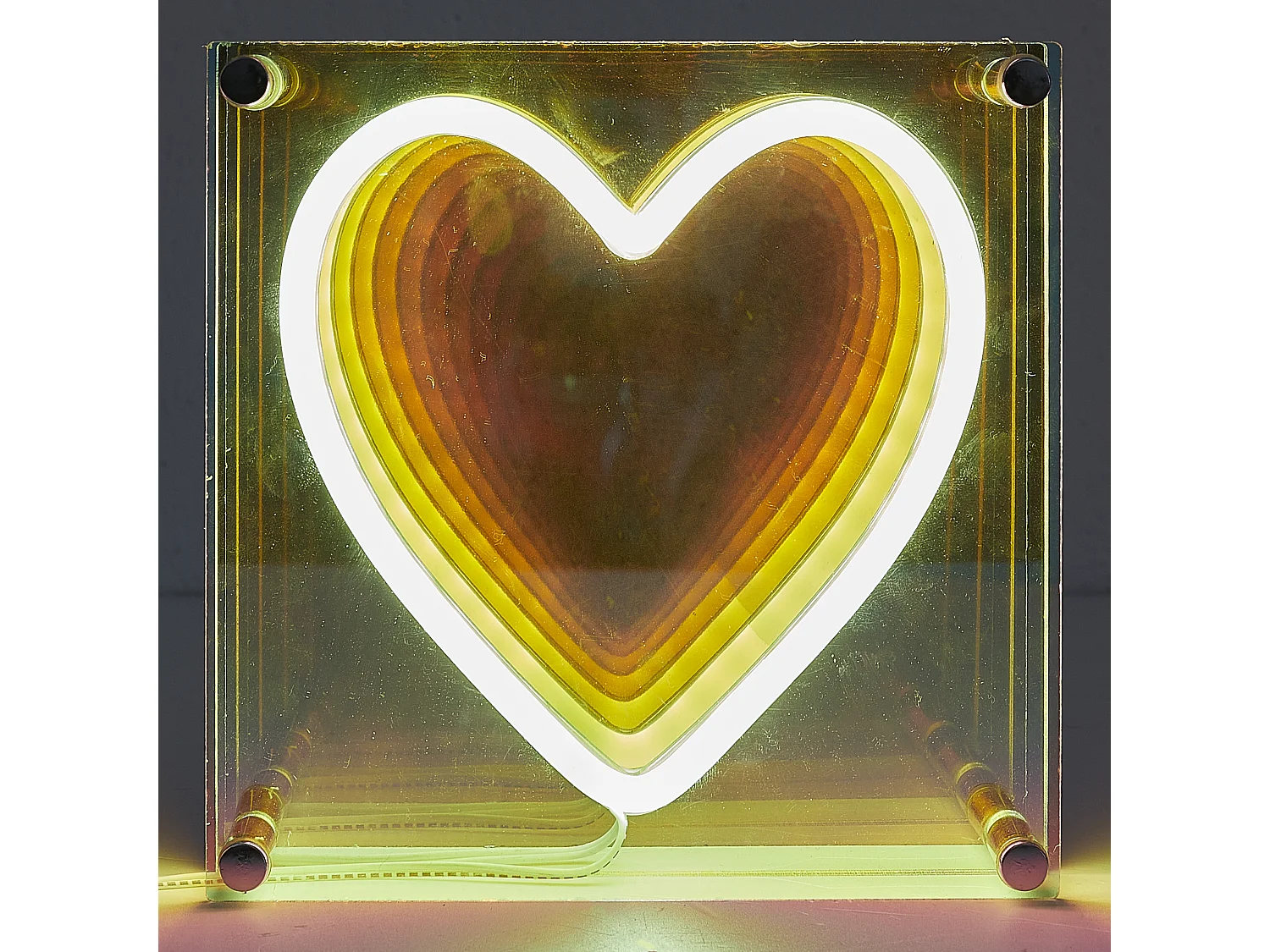 Lampe Acrylique Led  Perspective Blanc