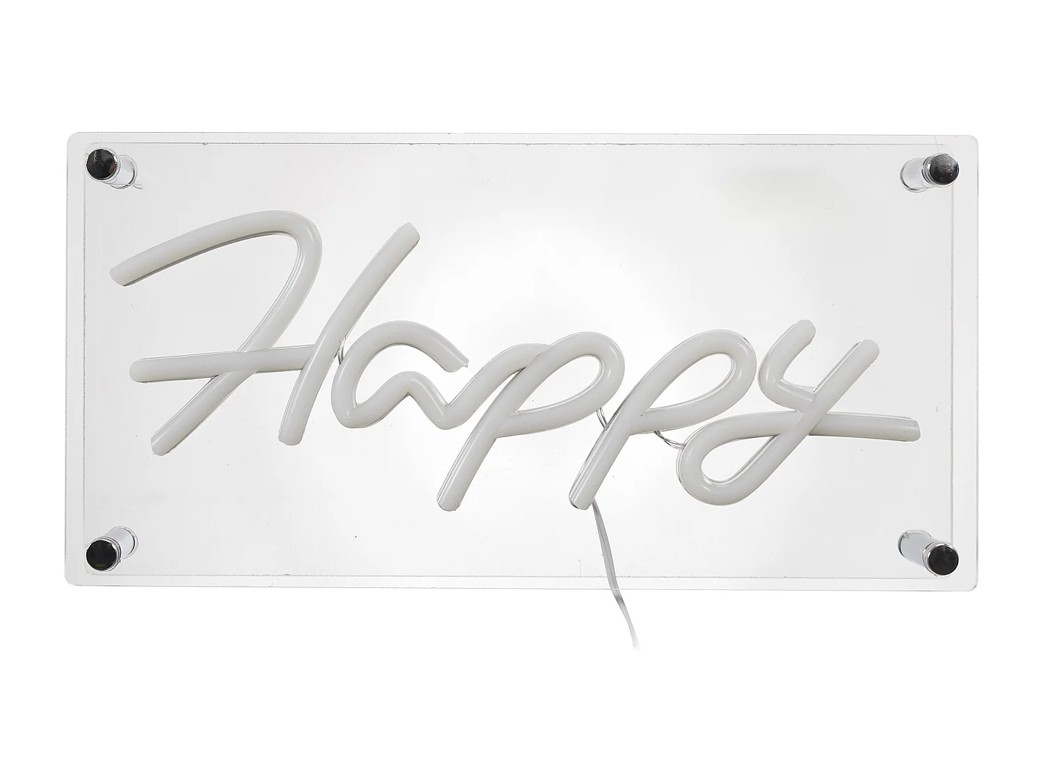 Lampe Acrylique Happy Bleu