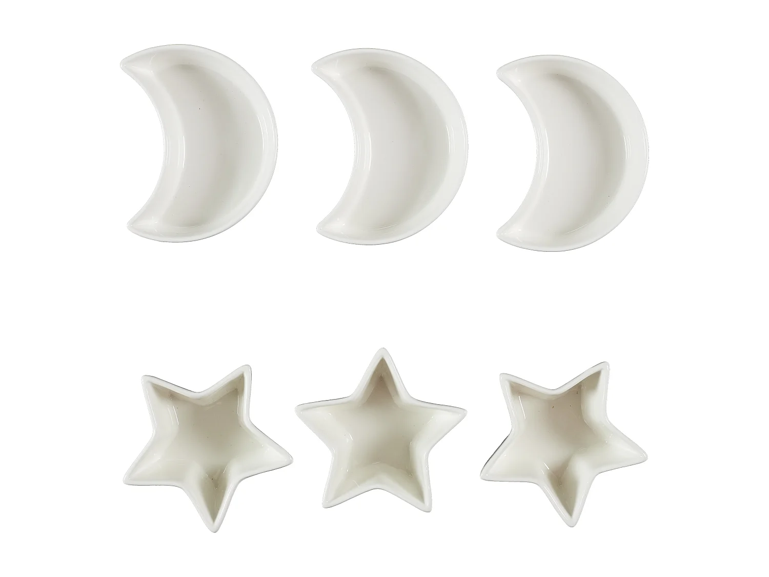 Service Vaiselles 6pcs Etoile Et Lune