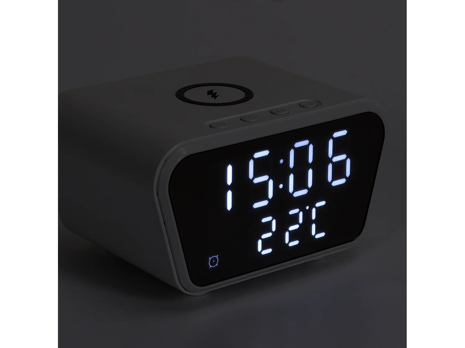 Reveil Chargeur Induction 10w Blanc