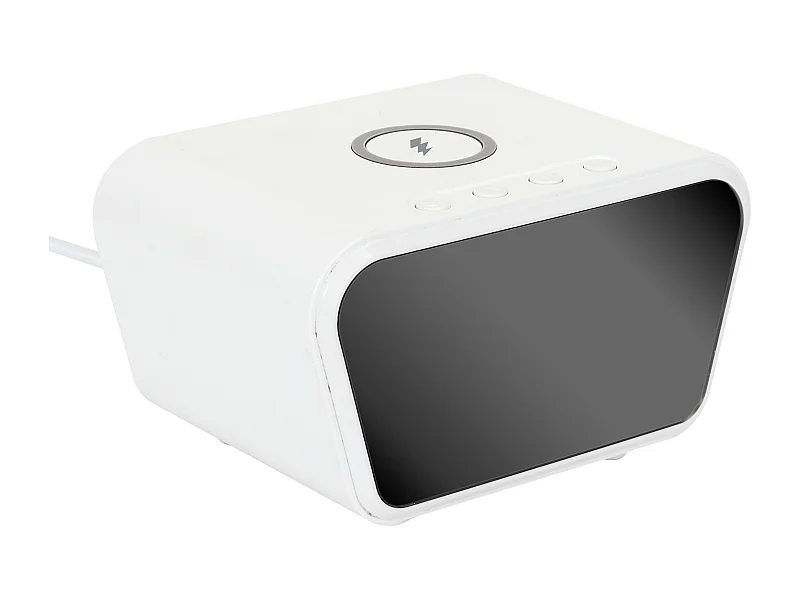 Reveil Chargeur Induction 10w Blanc