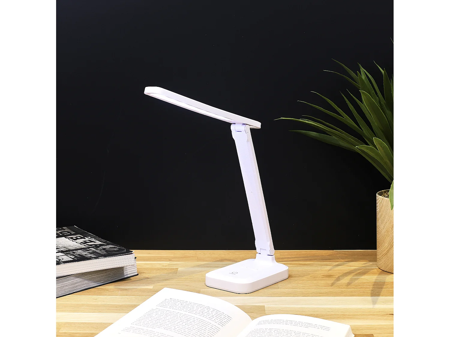 Lampe Lecture Pliable Rechargeable Tactile Blanc