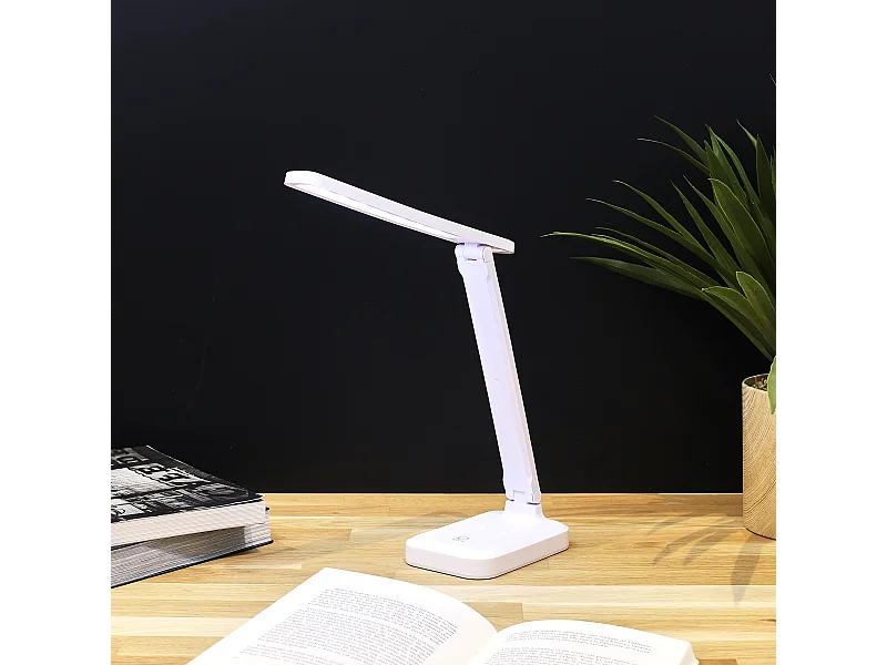 Lampe Lecture Pliable Rechargeable Tactile Blanc