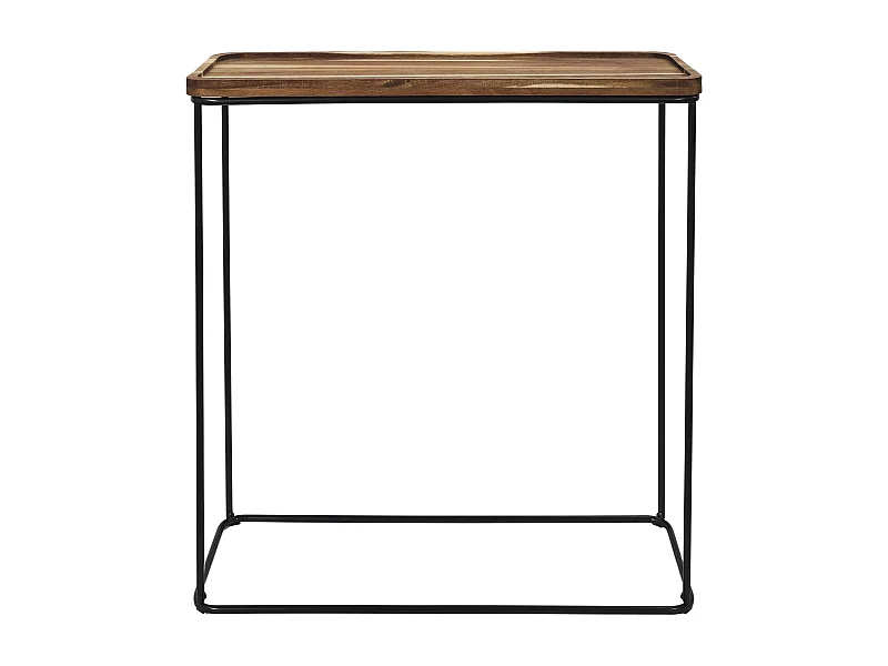 Console Acacia H82 Cm Marron, Noir